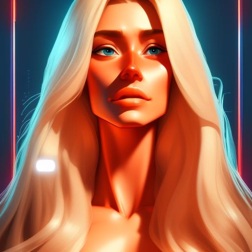 00442-3087250237-naturalism of a hunky, slight, Frightened consumer woman, Detailed, _3, with long blond hair wearing badge , digital art, highly.png